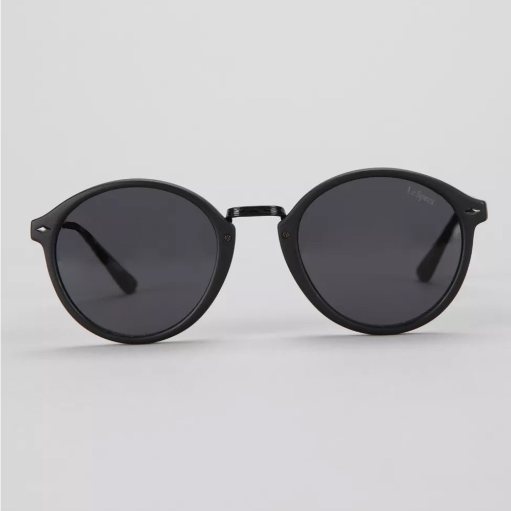 Le Specs Round “Alohaha” Sunglasses With Case